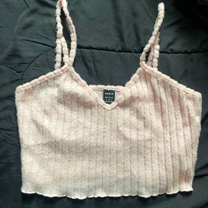 Extra small, light pink, fluffy like texture